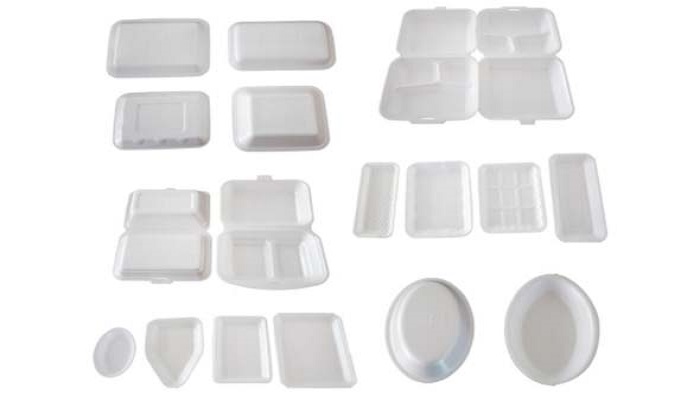 پلی‌استایرن در ظروف یکبار مصرف